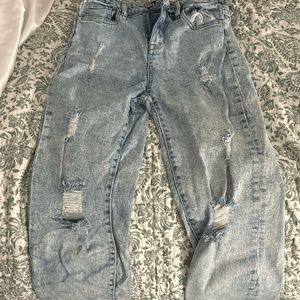 Kendall + Kylie icon high rise straight jeans